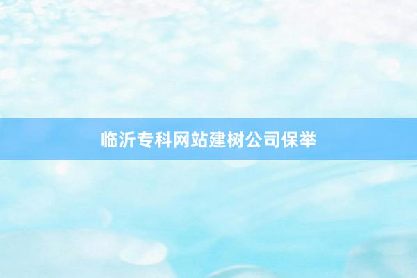 临沂专科网站建树公司保举